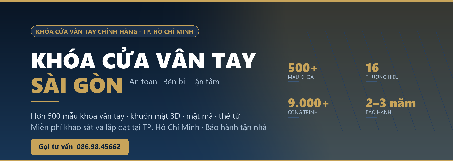 Khóa Cửa Sài Gòn — Khóa Cửa Sài Gòn chính hãng, miễn phí lắp đặt TP. Hồ Chí Minh